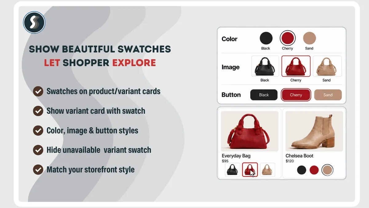Stamp: show color swatches on collection pages with one click